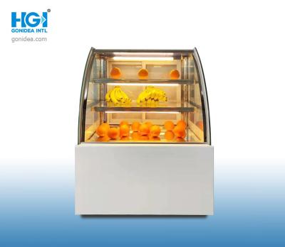 中国 Secopの圧縮機のグラス飾り棚のアイス クリームのケーキの表示フリーザー低雑音OEM R134a 販売のため