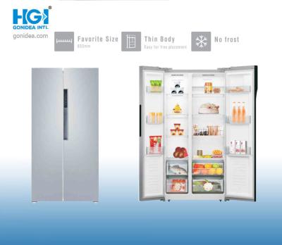 China 456 de 1.1A litros uso eficaz da energia do fluxo de ar do refrigerador da porta dobro de lado a lado de multi à venda