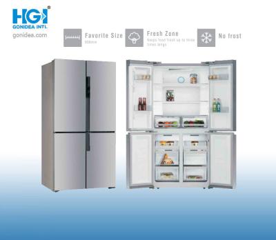 China Refrigerador livre de Frost da cozinha da porta dobro de lado a lado 490 litros 41db à venda