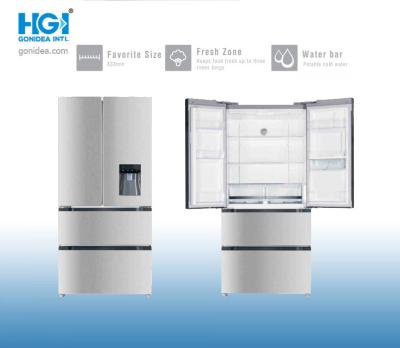 China Refrigerador libre ahuecado de Frost de la manija PCM blanco del decibelio bajo de 492 litros en venta