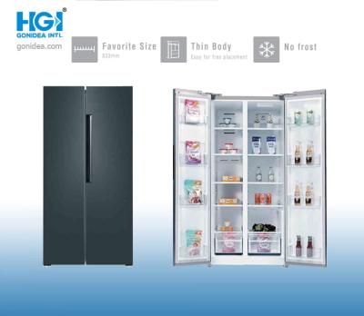 China CB 503L Double Door Side By Side Fridge R600a Free Standing Refrigerators for sale