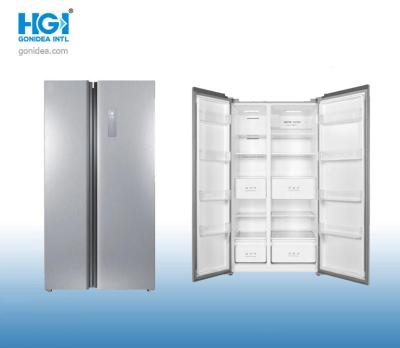 China CB CE Electronic Frost Free Side By Side Fridge Freezer 520L Antibacterial Liner for sale