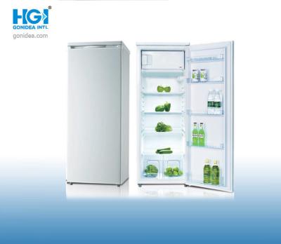 China 56in 225L Commercial Vertical Frost Free Stand Up Freezer ODM adjustable legs for sale