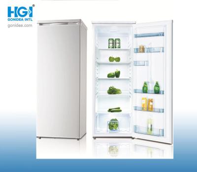 China 56.5in manual ereto do congelador da única porta de 6 gavetas degelam 245 litros à venda