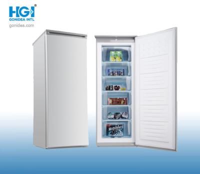 China R600a Single Door Upright Freezer Stainless Steel 6.4 Cf Store Beverage for sale