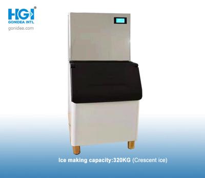 China 320KG /24H Automatic Ice Maker Square Cube Commercial 1500W 105L for sale
