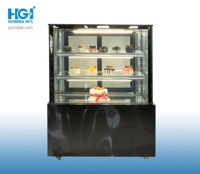 China Hermetic Compressor Bakery Cake Display Showcase Refrigerator 260 Ltr 110V for sale