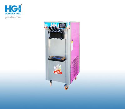 China Commercial 2.3KW Professional Soft Serve Ice Cream Machine 25L Floor Standing for sale