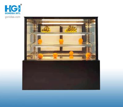 China Ventilated Bakery Cake Display Showcase 360l Stainless Steel For Grocery Store for sale