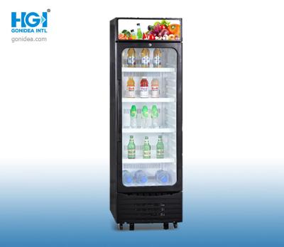 China 1.756M High Commercial Vertical Single Glass Door Refrigerator Display Showcase for sale