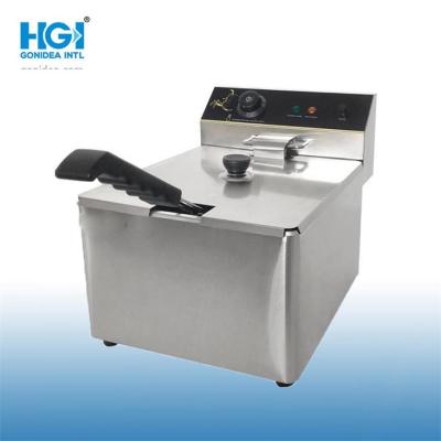 China Flat Countertop Commercial Deep Fryer 8L Electric For Fish And Chips en venta
