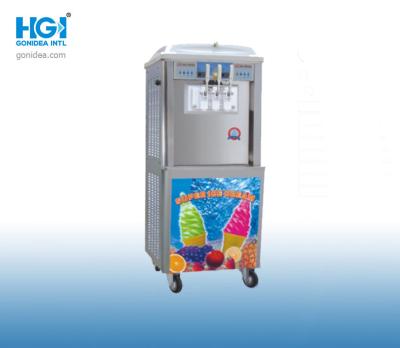 China Air Cooling Soft Ice Cream Making Machine 16 - 18Kg/H Te koop
