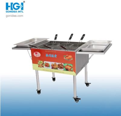 China Gas Fryer Machine Commercial Cooking Appliances Stainless Steel 15L 25L à venda