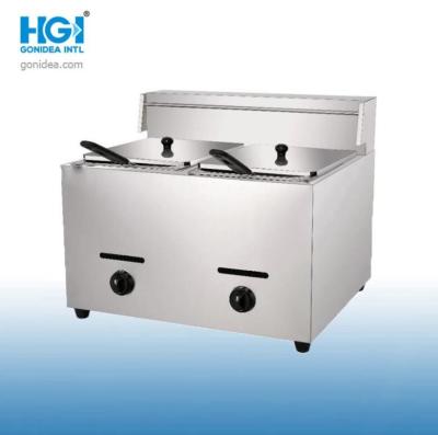 China Countertop Stainless Steel Gas Deep Fryer 6L With Fryer Basket à venda