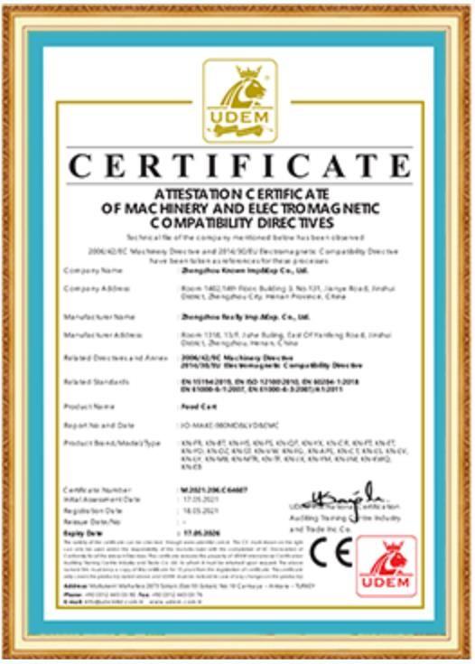 CE ROHS - Zhengzhou Jaen Industry Co., Ltd