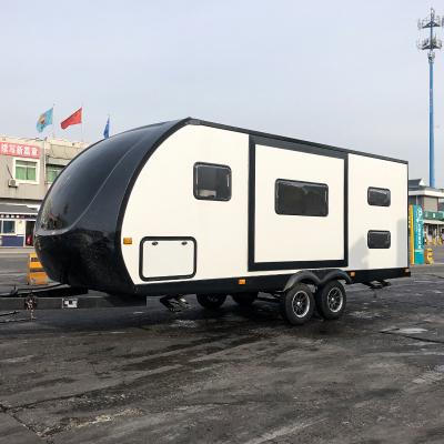 China Exterior Length 4-12m Caravan Travel Trailer 6000Lbs Enclosed Trailer Camper for sale