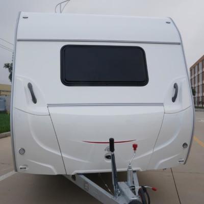 China Compact Towable Small Camper With Bathroom Tiny Camper Trailer Multi Compartment for sale