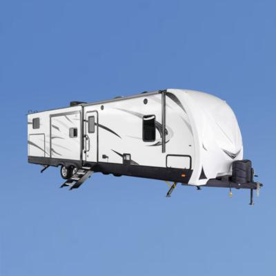 China Fiberglass Mobile Campervans Motorhome Trailer Home Camper Fully Furnished for sale