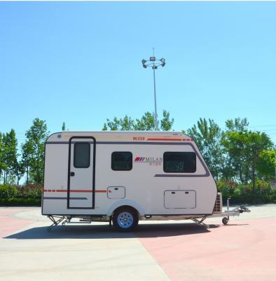 China American RV Travel Camper Trailer Battery Compartment Fiberglass Shell Travel Trailer for sale