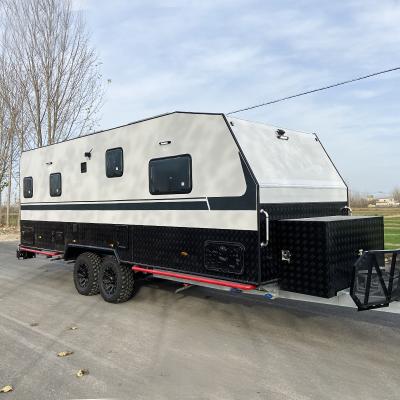 China Alloy Wheels Off Road Trailer Camper Air Conditioner Off Grid Camper Trailer for sale