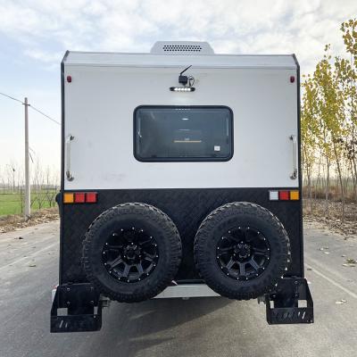 China 1-2 Axles Off Road Camper Trailer All Terrain Tires Overland Camper Trailer for sale