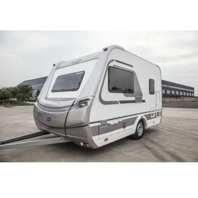 China Recreational Rv Motorhome Camping Caravan Trailer With 50L Gray Water Tank 1000W for sale
