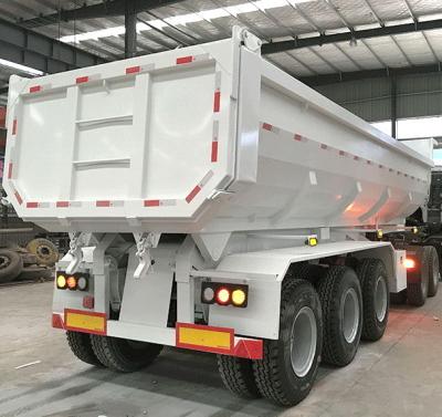 Chine Pneu personnalisable de semi-remorque de camion à benne basculante de forme de U 20ft 45ft semi-benne à vendre