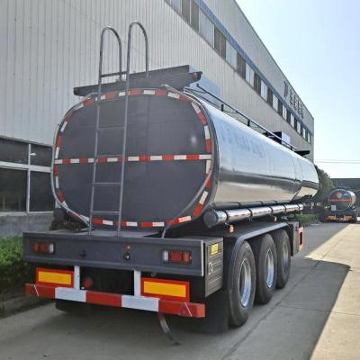 China 45ft Brennstoff-halb Anhänger-Antikorrosions-Malerei-flüssiger Tanker-Anhänger zu verkaufen