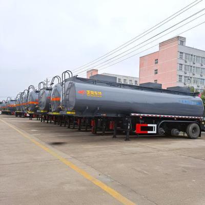 China 4 de Axle Tanker Trailer Air Suspension de óleo do petroleiro distâncias entre o eixo dianteiras e traseiras líquida do reboque semi à venda