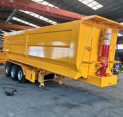 China Hoog van de de Stortplaats Semi Aanhangwagen van de Ladingscapaciteit ABS van het Staaltipper truck trailer Remsysteem Te koop