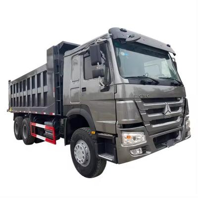China 5.3-6.2 M Cargo Box Length Used Tipper Truck With Sinotruk AC16 Axle HOWO/ Shackman Brand à venda