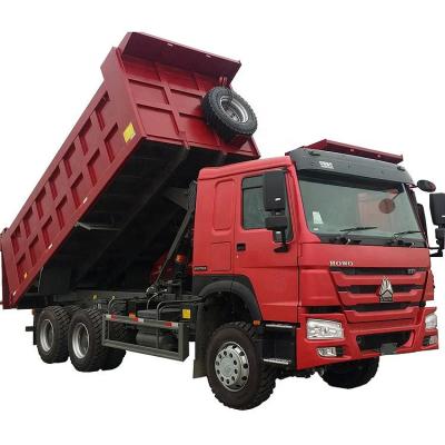China 5.3-6.2 M Cargo Box Used Tipper Trucks with Sinotruk Engine Flat Single Sleeper Cabin à venda
