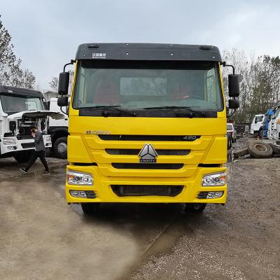 China Second-Hand Semi-Trailer Tractor Head Rear Eight-Wheel Mining Transport Head 371 Horsepower Freight Truck Head for sale