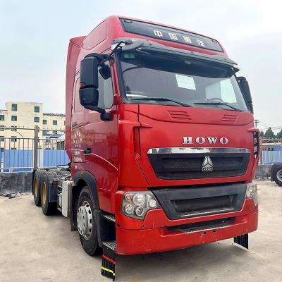 China Manual Transmission Used Tractor Trucks 350-540 Hp 6x4/8x4 Drive Used Tractor Trailer Te koop