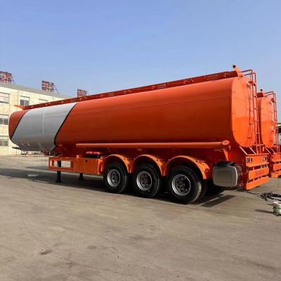 China 3 Axles 40000 42000 45000 50000 60000 Liters Fuel Tank Truck Trailer Petrol Gasoline Diesel Oil Tank Fuel Tanker à venda