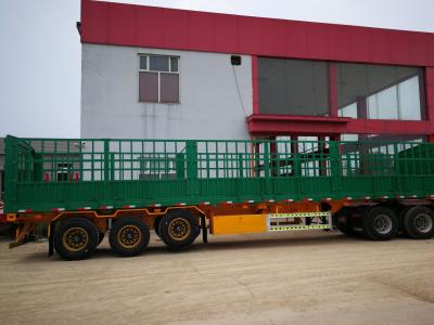 China 4 Axles Boundary Semi Trailer With Side Wall Height From 600mm-1700mm à venda