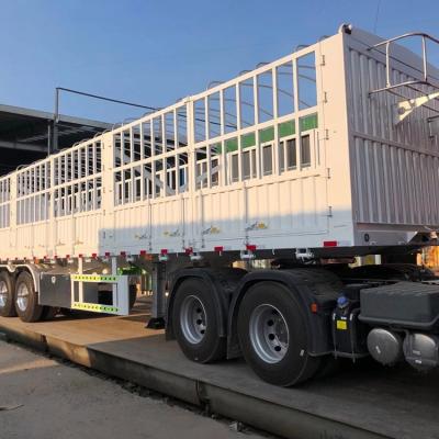 China Multi Purpose Fence Guard Semi Trailer For Coal And Vegetable Transport for sale
