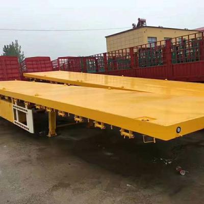 China 30-60 Tons Loading Capacity Flatbed Semi Trailer For Versatile Transportation Needs for sale