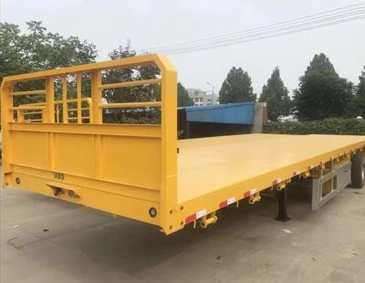 China Suspension Spring Or Air Suspension Flatbed Semi Trailer For Truck Trailer for sale