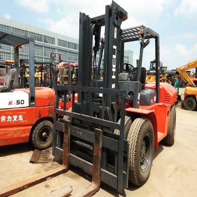 中国 Customizable Heli Used Forklift 42 Inch Fork Length Triple Mast Type 販売のため