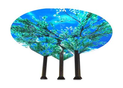 China Alta resolução criativa da tela de exposição P4 do diodo emissor de luz da árvore macia flexível da vida à venda