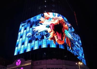 China 90 Degree 3D Led Billboard Creative LED Display Screen Ph8mm Wall Mounted for sale