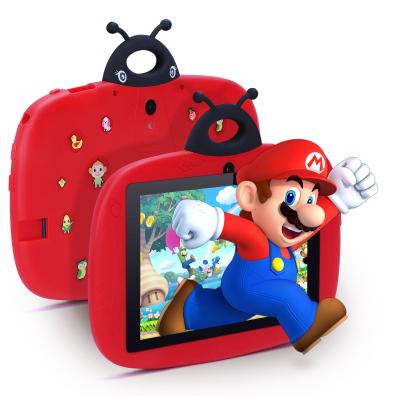 China 5000mAh Battery 7 Inch Tablet PC Dropproof Case Red Android 13 Tablets for sale