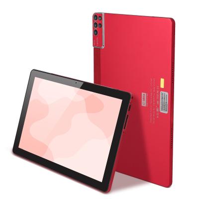China Red Android 10 Inch Tablet PC C Idea With SIM Card Slot 256GB Storage 256GB Expandable Dual Camera for sale