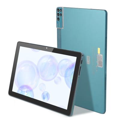 China 256ROM 10 Inch Tablet PC Dual 5MP+8MP Camera Quad Core Blue With Keywords Case for sale