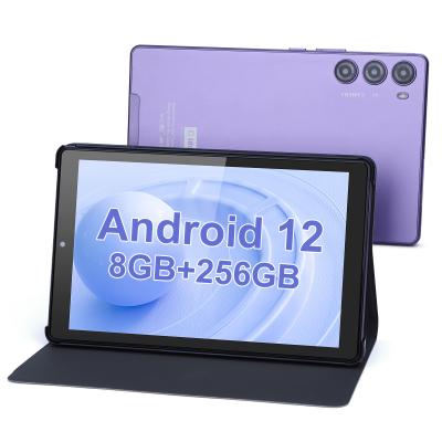 China Purple 256GB ROM 9 Inch Tablet PC With 800x1280 IPS Screen Resolution 8000mAh Battery Capacity With Protector Case for sale