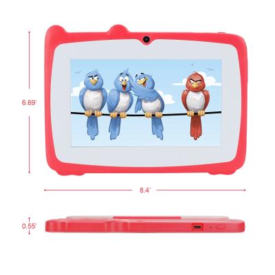 China Educational 7 Inch Tablet Kidspad With Kid Proof Case Big Battery 5000mAh IWAWA Pre Installed Red for sale