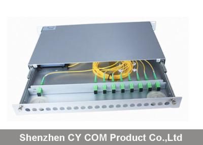 China Tipo desplazable montado estante metal del módulo del multiplexor de la división de la longitud de onda de 19 pulgadas en venta