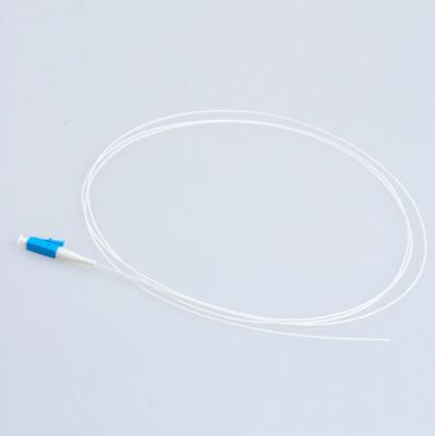 China LC PC SM SX 0.9mm Fiber Optic Pigtail IL<=0.2dB white fiber cable for sale