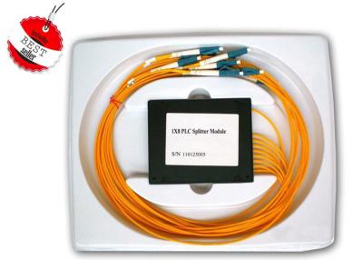 China Single Mode and Multi Mode 1×8 PLC Fiber Optic Splitter for Network Redundancy for sale
